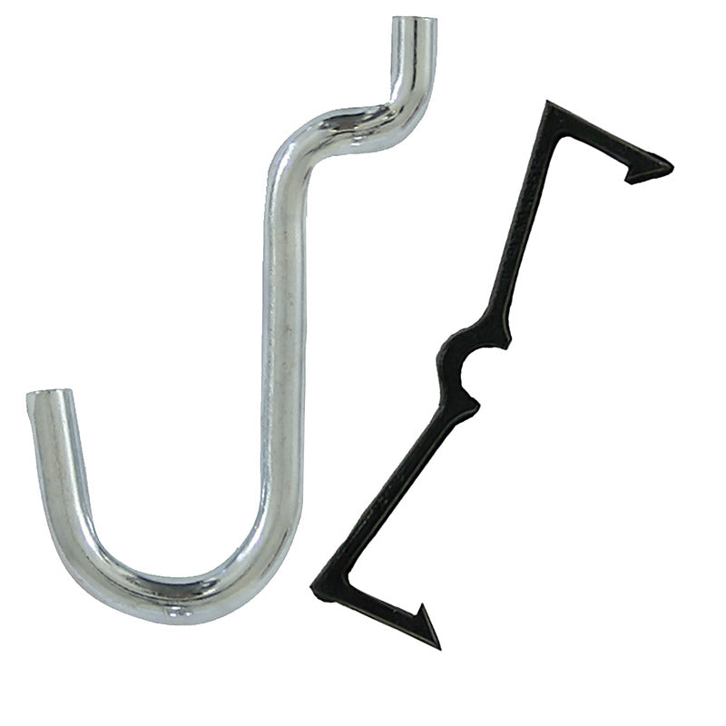 CRAWFORD PROD DIV OF JARDEN SAFETY 18150 1/2 Curve Peg Hook, 1/8-Inch, 8-Pack