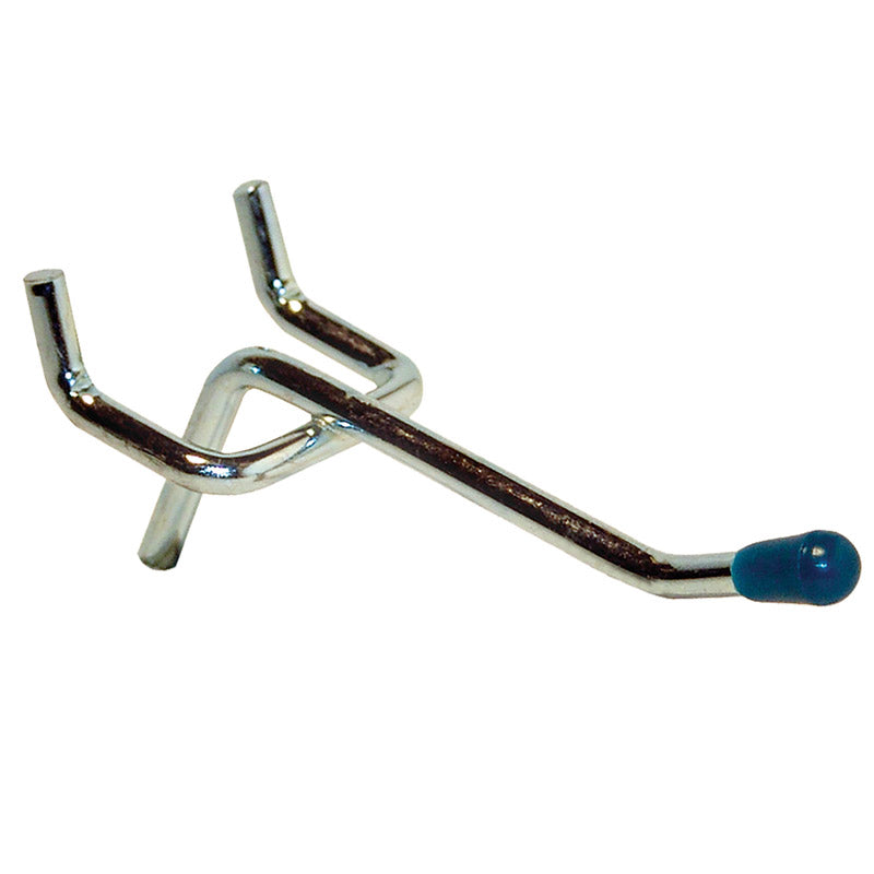 CRAWFORD PROD DIV OF JARDEN SAFETY 18320 2-Double Straight Peg Hook, 1/8-Inch, 4-Pack