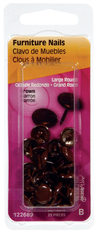 Hillman 7/16 in. L Furniture Steel Nail Smooth Shank Round