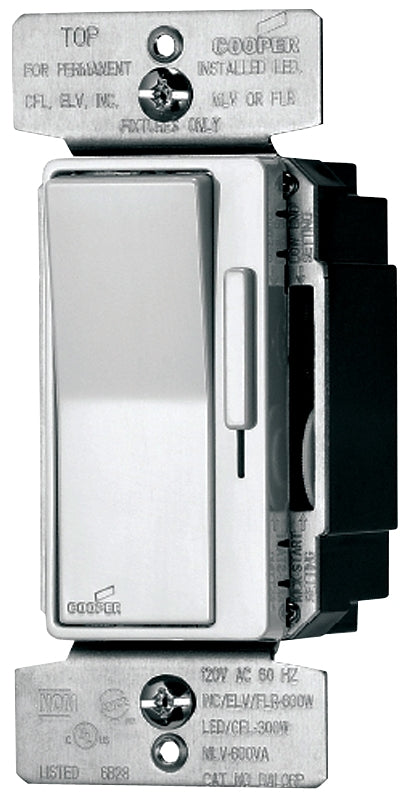 Eaton Dul06p-c2-kb-l Decorator Dimmer, Polycarbonate