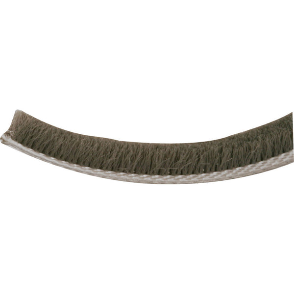 Prime-Line T 8659 1/4 In. Gray, Wool Pile, Weatherstrip (18 Foot)
