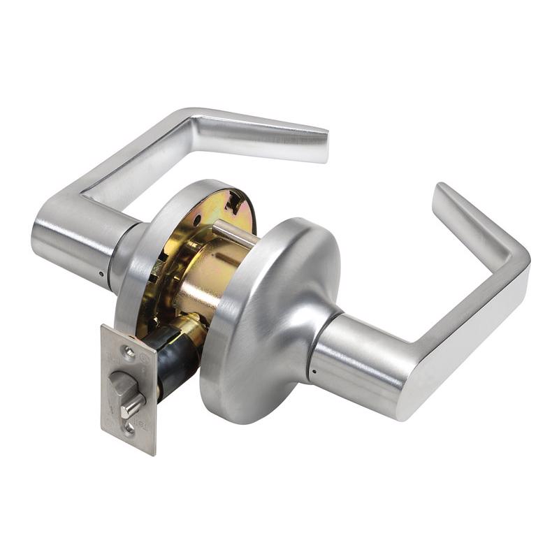 Tell Manufacturing CL100014 Brushed Chrome Passage Lever