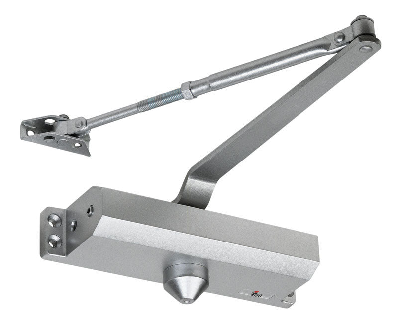 Tell Manufacturing DC100022 12644 Commerical Aluminum Door Closer, Grade 1, Size 4