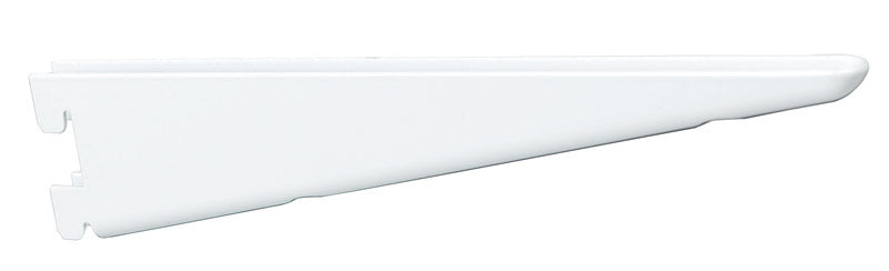 KNAPE & VOGT 182WH12.5 Designer 182 Heavy Duty Shelf Bracket, 12-1/2 in L X 1.93 in W 0.53 in T, Pack of 1, White