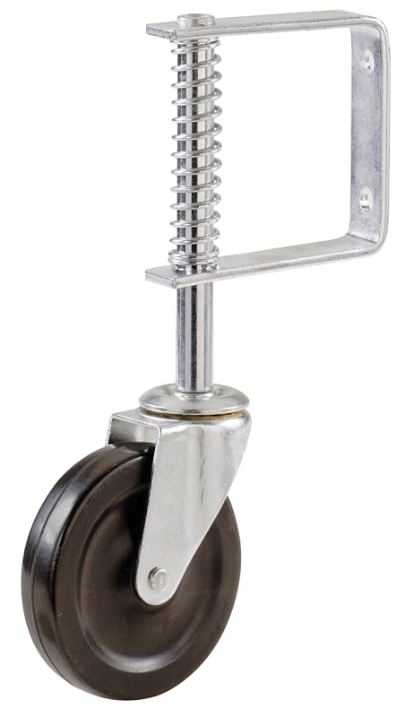 Shepherd Hardware Metal 9785 9785E Spring Loaded Gate Caster, 4-Inch, Black