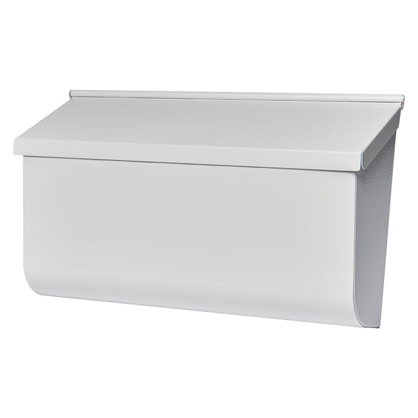 Architectural Mailboxes Woodlands Medium Capacity, Galvanized Steel Wall Mount Mailbox, White L4009WWAM