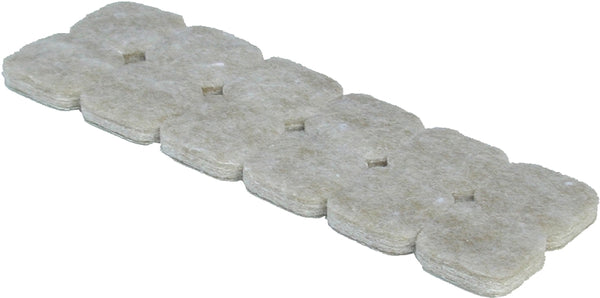 Shepherd Hardware 9815 1-Inch Heavy Duty Self-Adhesive Felt Furniture Pads, 16-Count, Beige