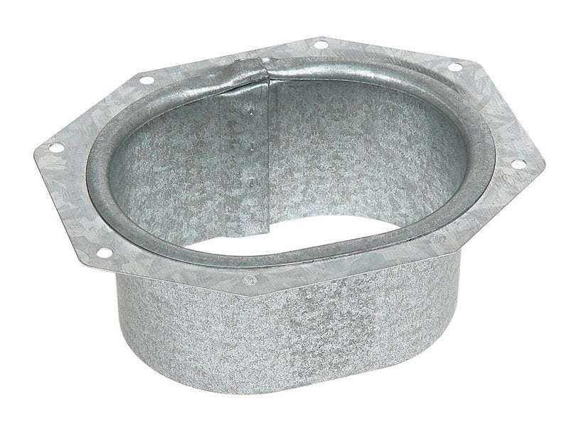 Amerimax 2 in. H x 3 in. W x 3 in. L Metallic Galvanized Steel C Outlet