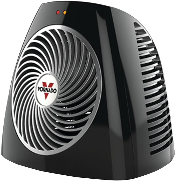 Vornado VH202 Personal Space Heater, Advanced Safety Features, 2 Heat Settings, Direct Heating, Fan Only Setting, Cool-Touch Exterior, Signature Vortex Heat Circulation, Gentle Heating, Black EH1-0105-06