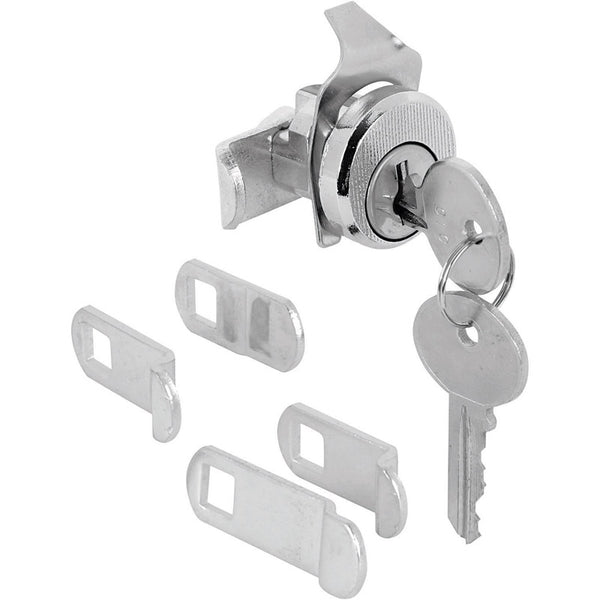 Prime-Line Products S 4533 Tumbler Lock, Nickle Finish w/Dust Cover, ILCO 1003M, Hudson Keyway, Opens Counter-Clockwise