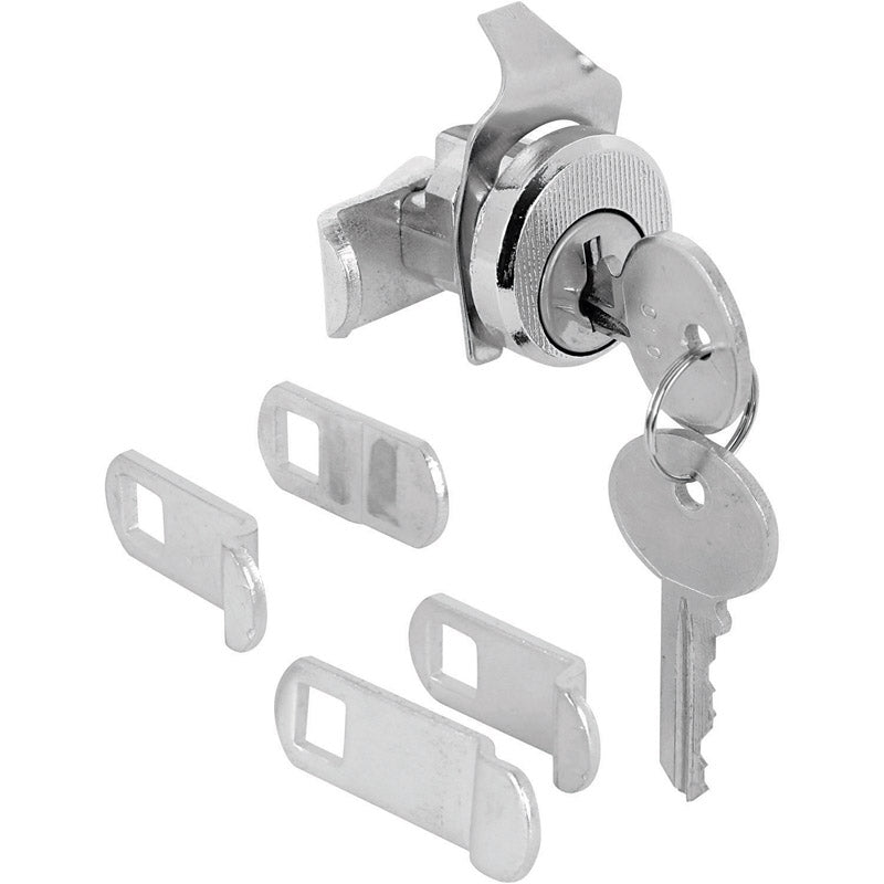 Prime-Line Products S 4533 Tumbler Lock, Nickle Finish w/Dust Cover, ILCO 1003M, Hudson Keyway, Opens Counter-Clockwise