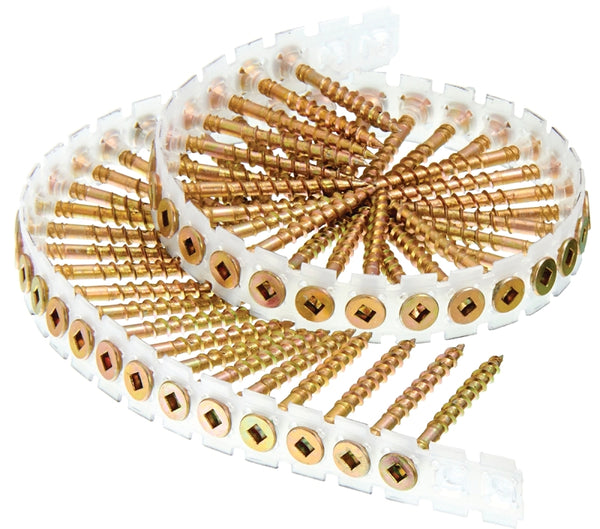 Senco - 08F200Y - Duraspin #8 by 2-Inch Flooring to Wood Collated Screw - 1, 000 Count Box