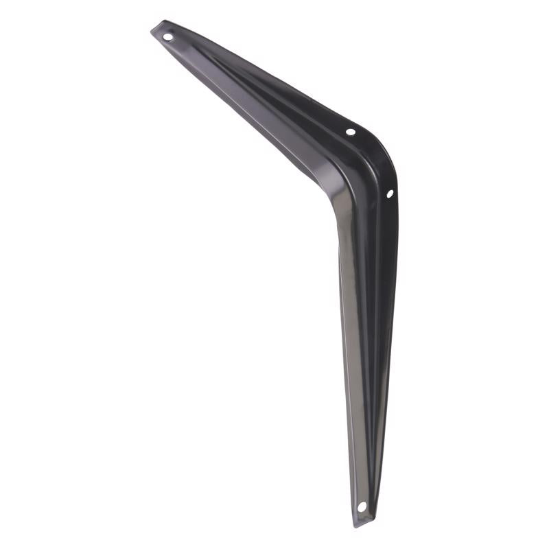 Hampton 5294152 6 in. & 100 lbs 18 Gauge Black Steel Shelf Support - Pack of 10