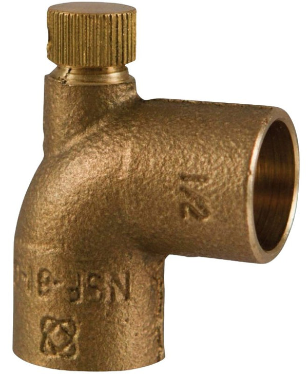 Elkhart 10151118 Drain Elbow, 1/2" Sweat 90 deg Bronze