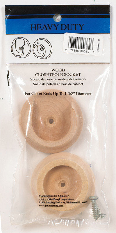 John Sterling Pole Sockets 1" 1-3/8" Dia. RP-0038-HD25