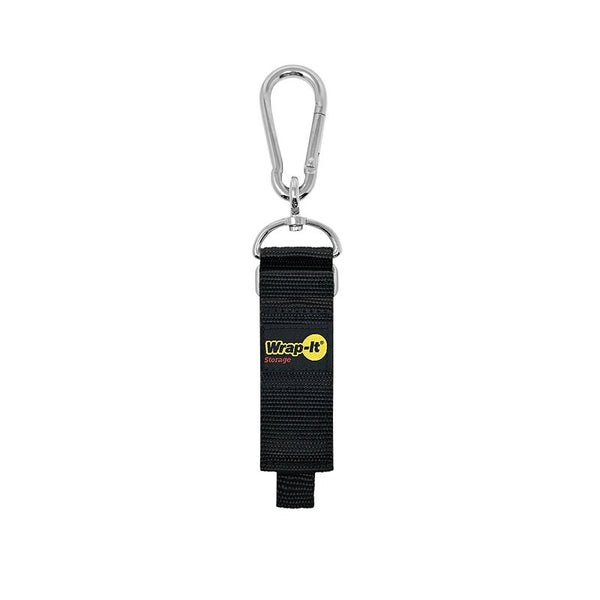 Wrap-It 100-HNH-12BL Hook 'N Hang Cord Storage Strap, Black 1.5 x 12 In. - Quantity 1