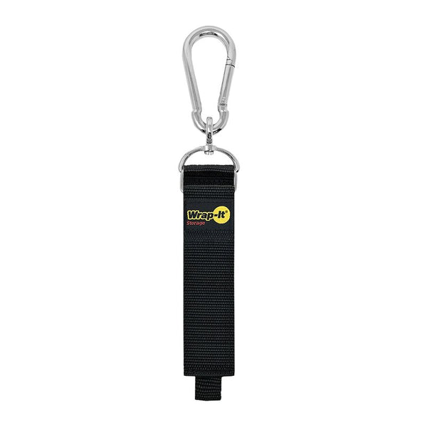 Wrap-It 100-HNH-18BL Hook 'N Hang Cord Storage Strap, Black 1.5 x 18 In. - Quantity 1
