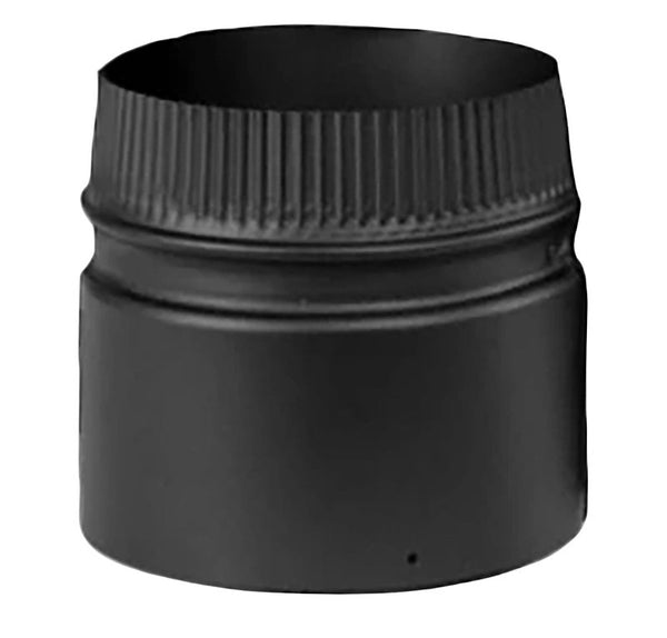 Metalbest 268243 Black Stove Pipe DSP 8" Thick Collar Stove Pipe Adapter DSP8SA-1