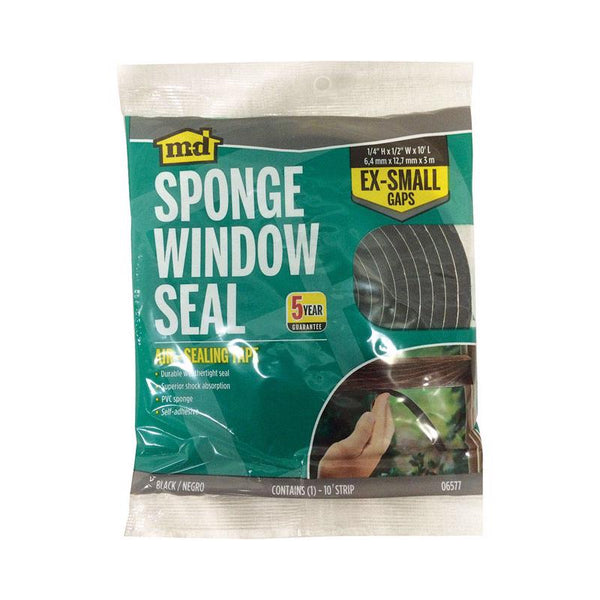 M-D Building Products Adhesive Black Foam weatherstripping Tape MD Products 06577