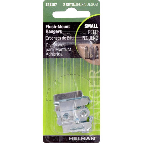 Hillman AnchorWire Silver Steel Flush-Mount 1 lb. 2 pk Picture Hanger 121157 (10-Pack)