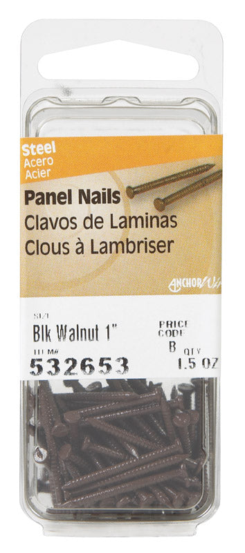 Hillman 1 in. L Panel Steel Nail Annular Ring Shank Large