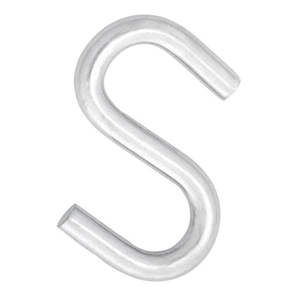 Hampton Small Zinc-Plated Silver Steel 2 in. L S-Hook 150 lb. 20 pk 02-3484-114