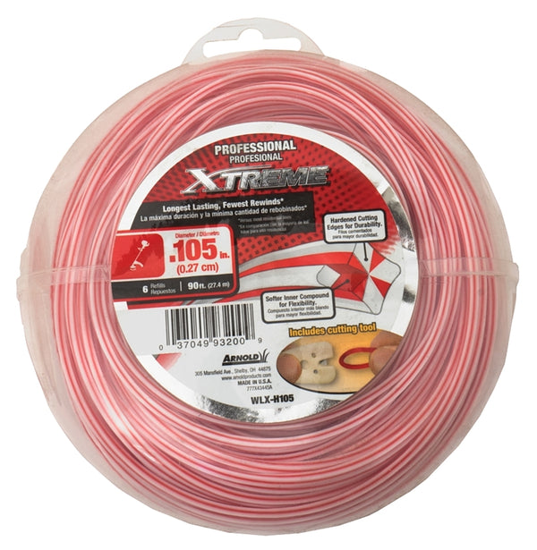 Arnold Xtreme 90-Foot x .105-Inch Professional Grade String Trimmer Line WLX-H105