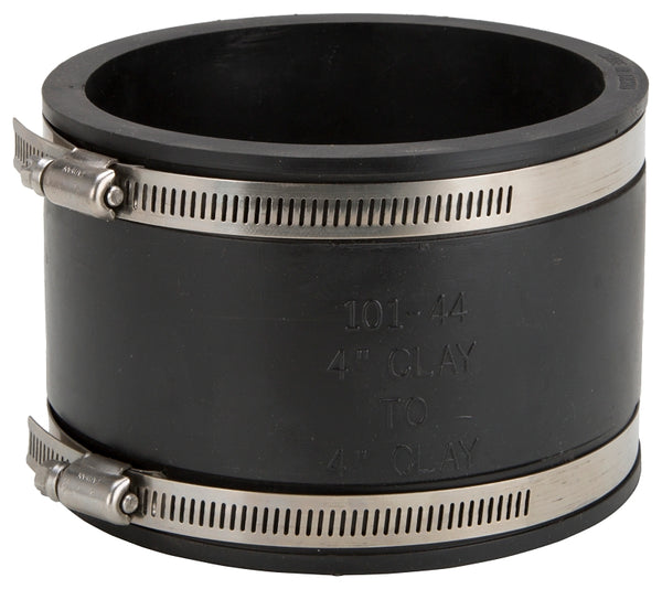 WORLDWIDE SOURCING KJ-018 Flexible Pipe Coupling, 4 X 4 In, 4x4"