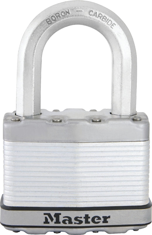 Master Lock M15XDLF Magnum Heavy Duty Padlock with Key, 1 Pack, Laminated M15XKADLF