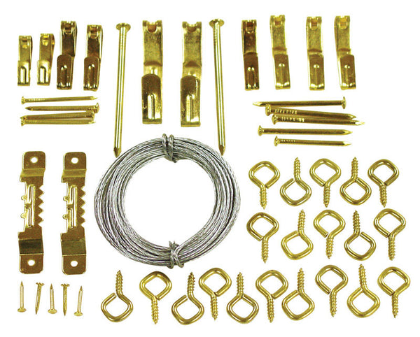 Ook, 12 Picture Hanging Kit 50 Steel 59204