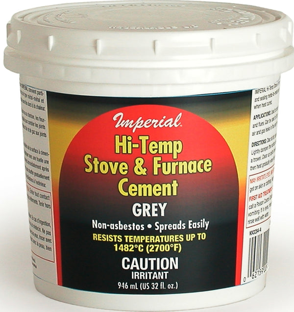 UNITED STATES HDW MFG/U S HA KK0284-A 32OZ Gry Hi Temp Cement, 32 Oz, Gary