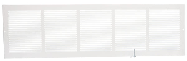 8" x 30" White Sidewall Grille Steel Powder-Coated RG0550
