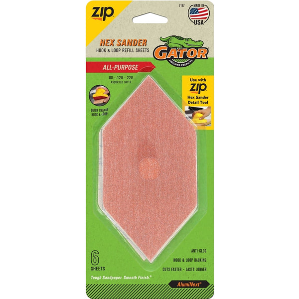 ALI INDUSTRIES 7187 Assorted Sand Sheet, 6-Pack