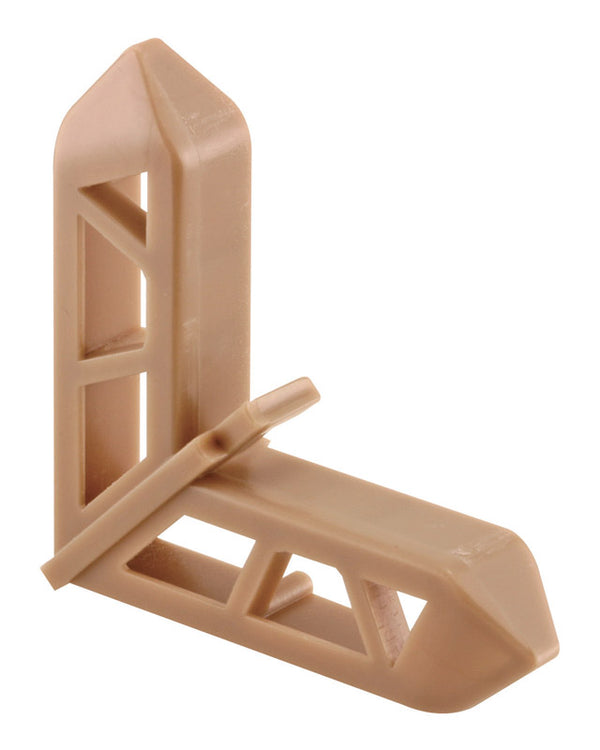 Prime-Line PL 15767 7/16 In. x 3/4 In. Molded Plastic Bronze Pella Miter Cut Window Screen Frame Corners (20 Pack)