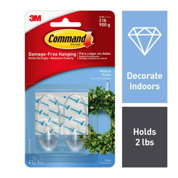 3M, 17091CLR-ES, adhesive hook, Clear