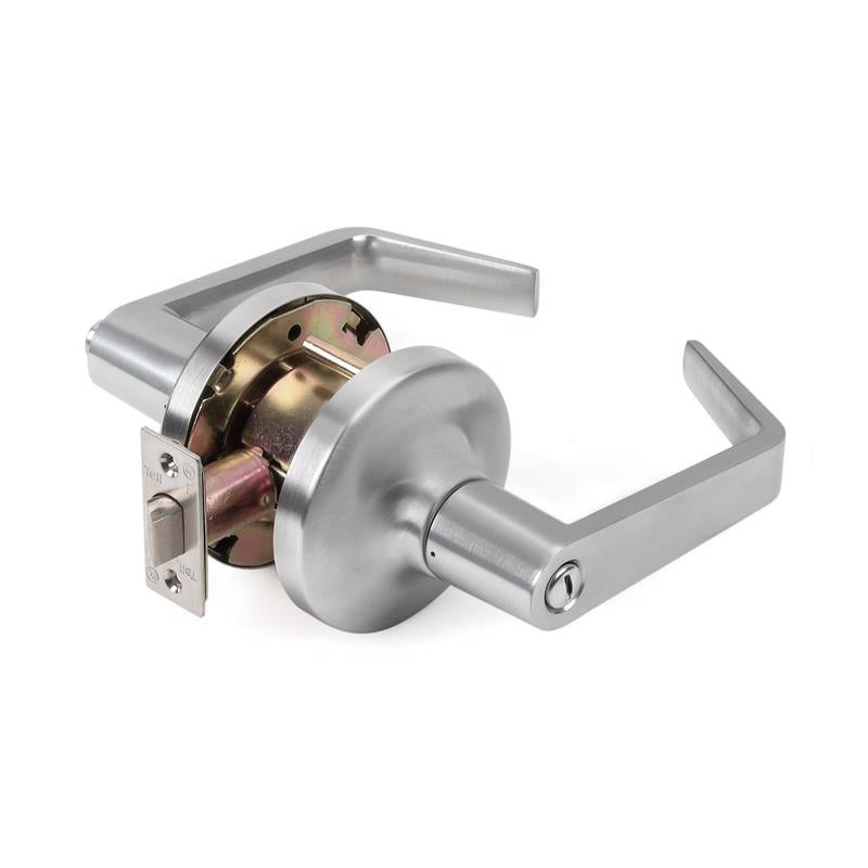 Tell Manufacturing CL100016 Brushed Chrome Privacy Lever Backset