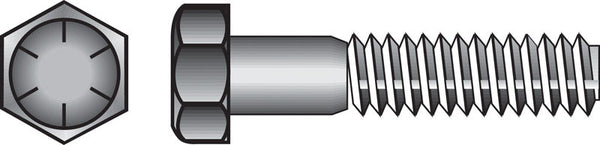 Hillman Hex Cap Screw 1/2 " - 13 X 4-1/2 " Zinc Dichromate Grade 8 Steel Hex Head 220256