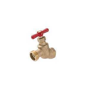 Eastman Heavy-Pattern Female No-Kink Hose Bibb, 3/4 Inch FIP Connection, Brass Plumbing Fitting, 48625