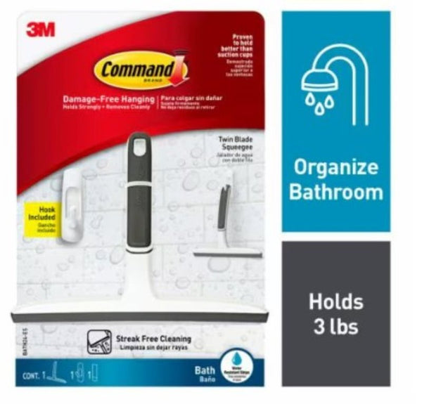 Command BATH24-ES shower squeegee White