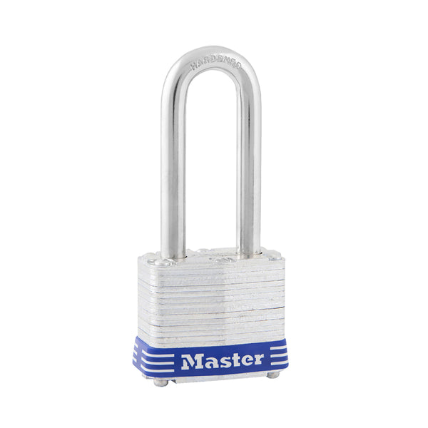 Master Lock Padlock, Laminated Steel Lock, 1-9/16 in. Wide, 3DLH