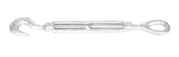 Baron Mfg Turnbuckle 11-7/8" Overall 3/8" X 6" 6" Tread 1000 Lb Ref.No.177-493 Bulk Steel Galvanized 16386