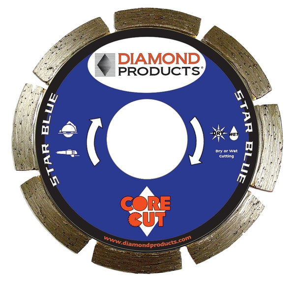 Diamond Products Core Cut 74951 4-1/2-Inch by 0.070 by 7/8-Inch Star Blue Small Diameter Segmented Blade