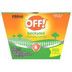 OFF! Backyard Citronella Scented Candle Burns Up to 40 Hours Provides Ambiance and a Gentle Glow for Backyard Outdoor Occasions 18 Ounce (Pack of 1)