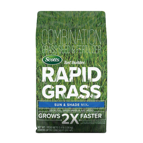 Scotts Turf Builder Rapid Grass Sun & Shade Mix, 2.4 lbs. 18117
