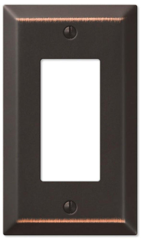 Amerelle 163RDB Century Wallplate, 1 Rocker, Aged Bronze
