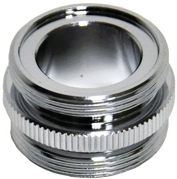 Danco 10524 15/16 in.-27M x 15/16 in.-27M Chrome Male/Male Aerator Adapter, Chrome