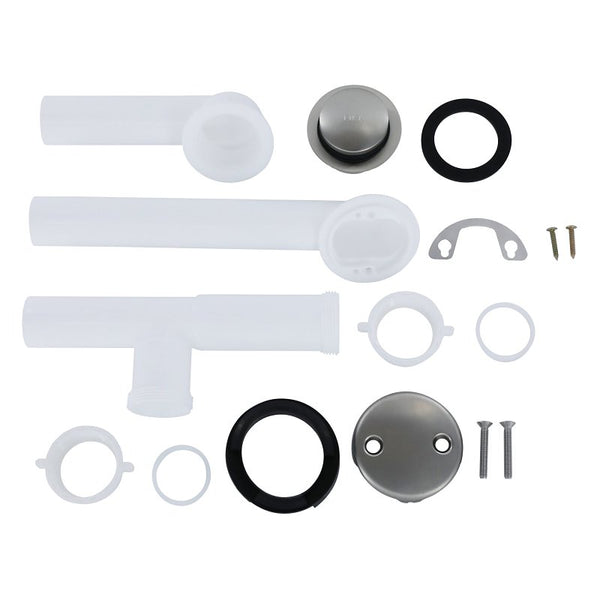 Danco 12098 Touch-Toe Drain Kit, Brushed Nickel