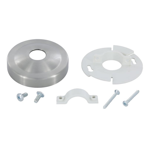 Danco 12006 Shower Arm Stabilizer Bracket and Flange Cover, No Size, Brushed Nickel
