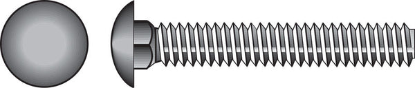 HILLMAN FASTENER 812623 1/2X5 CARRIAGE BOLT, 1/2 x 5-Inch, 25-Pack