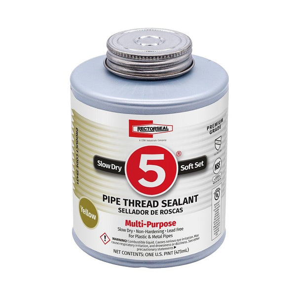 Rectorseal Thread Sealant, 16 oz., Yellow 25431